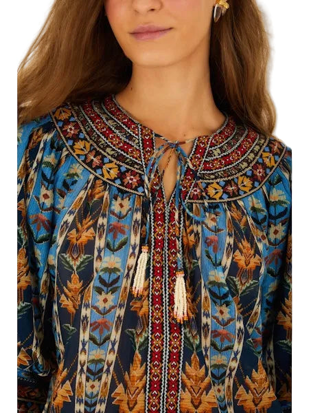 Embroidered Tapestry Blouse
