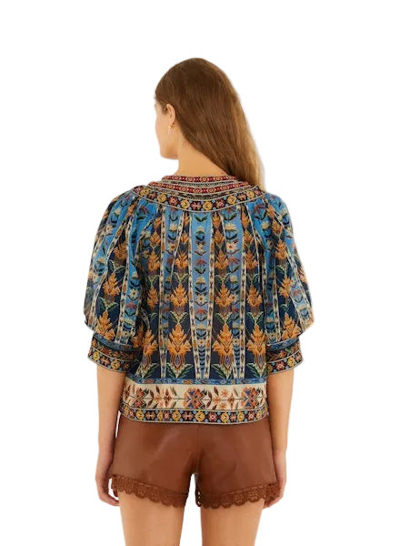 Embroidered Tapestry Blouse