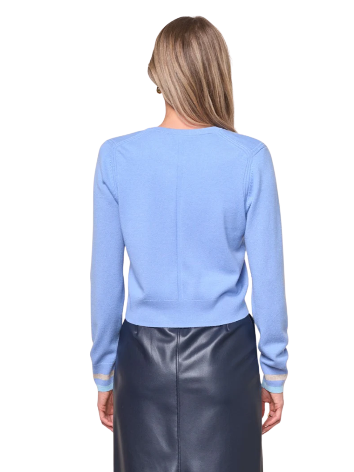 Contrast Cuff Cardigan