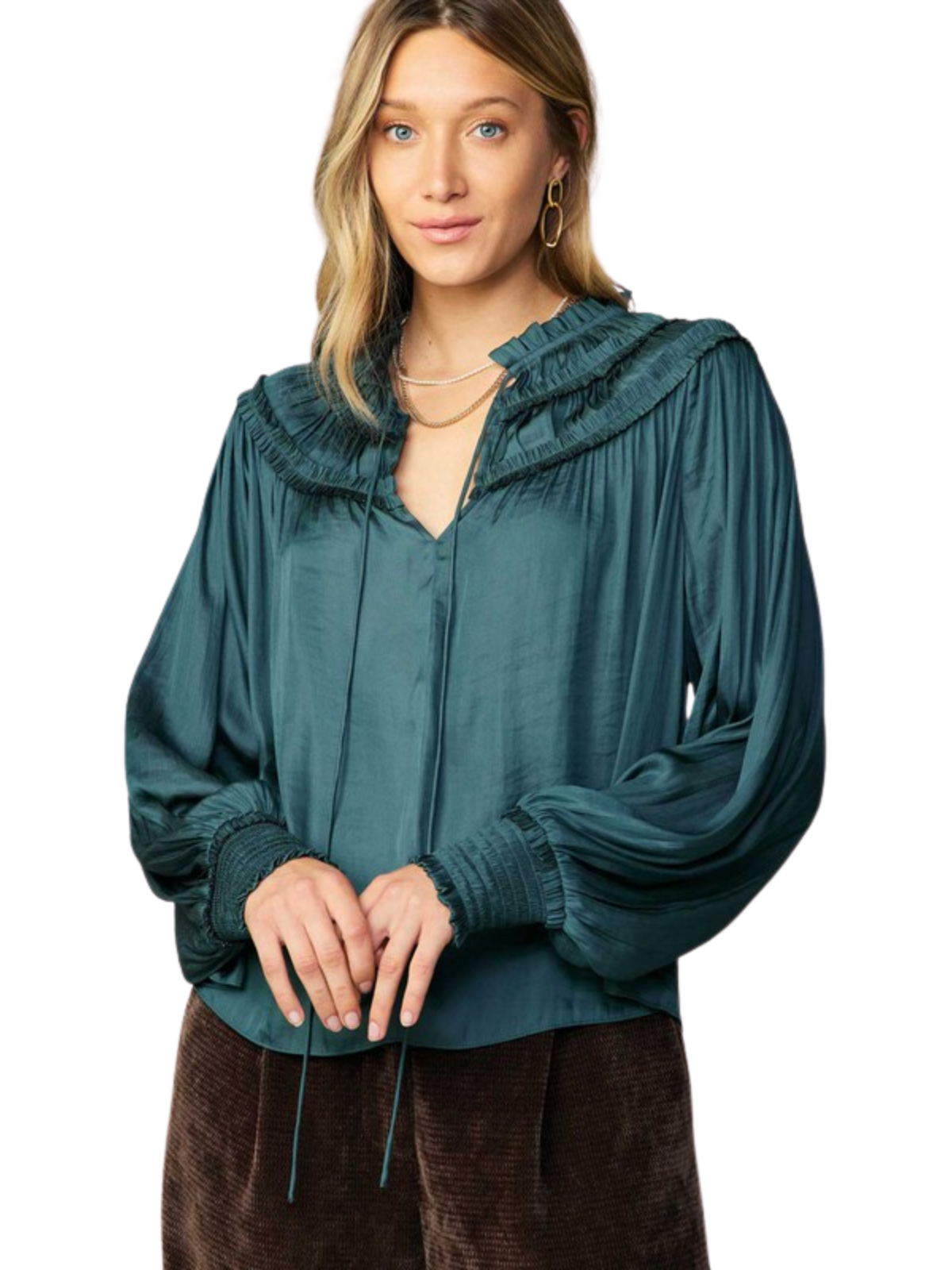 Ruffle Detail Blouse