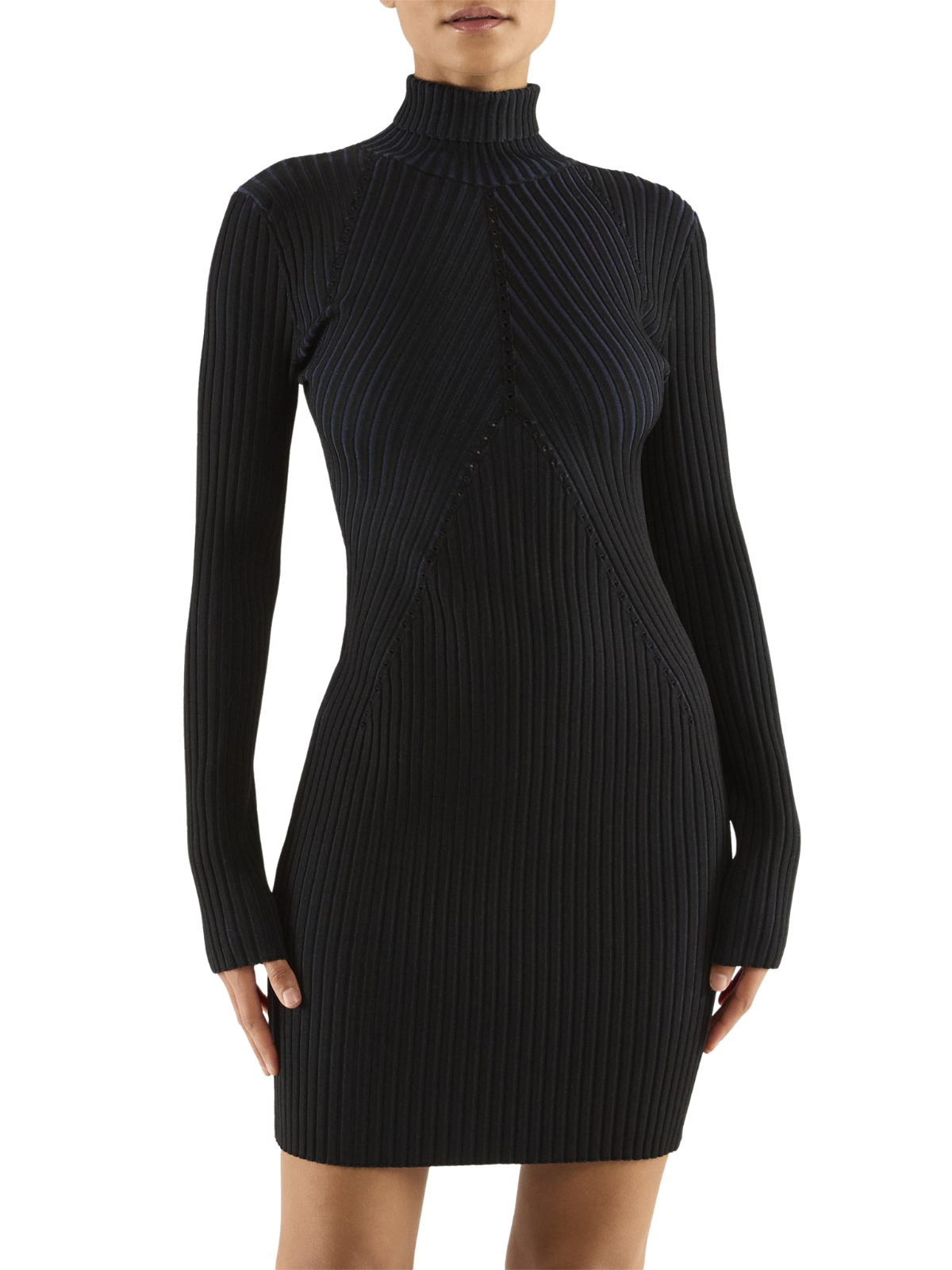 Louis Contrast Rib Dress