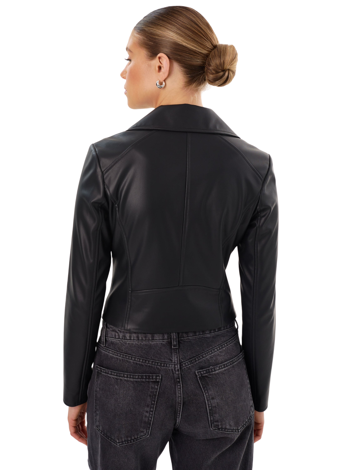 Pascale Faux Leather Moto Jacket
