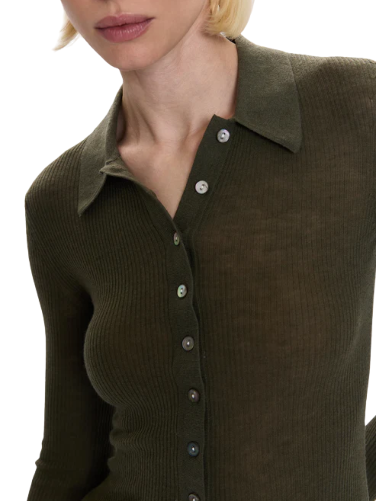 Korey Fitted Rib Cardigan