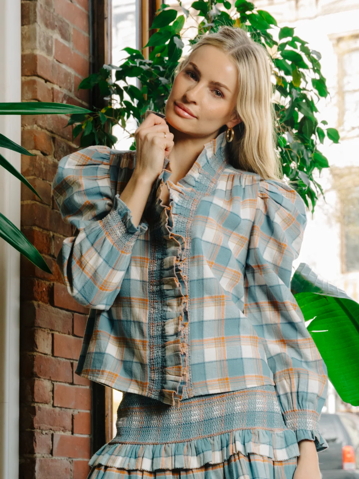 Zuri Plaid Flannel Top