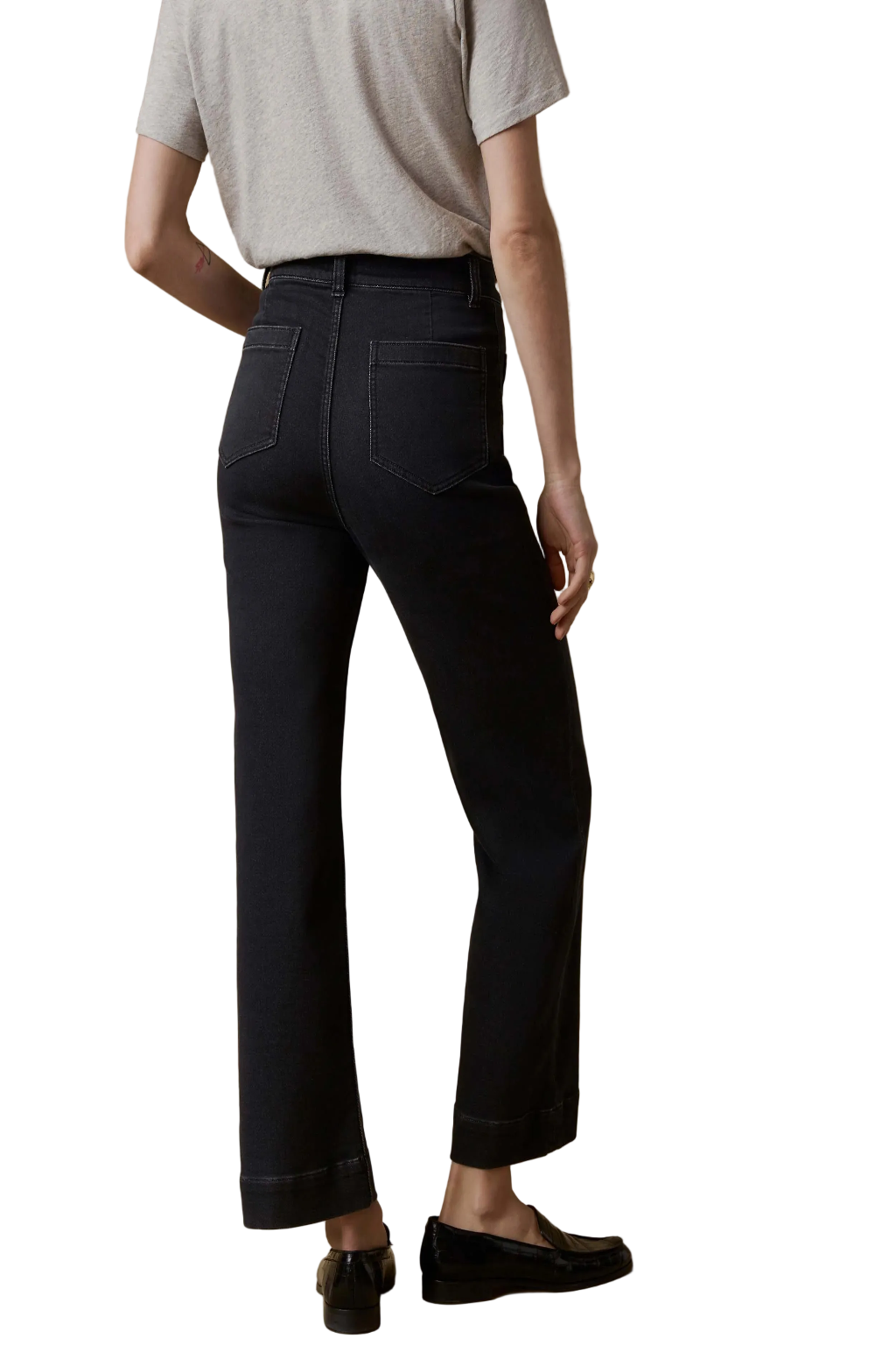 Stretch Terry Patch Ankle Jean