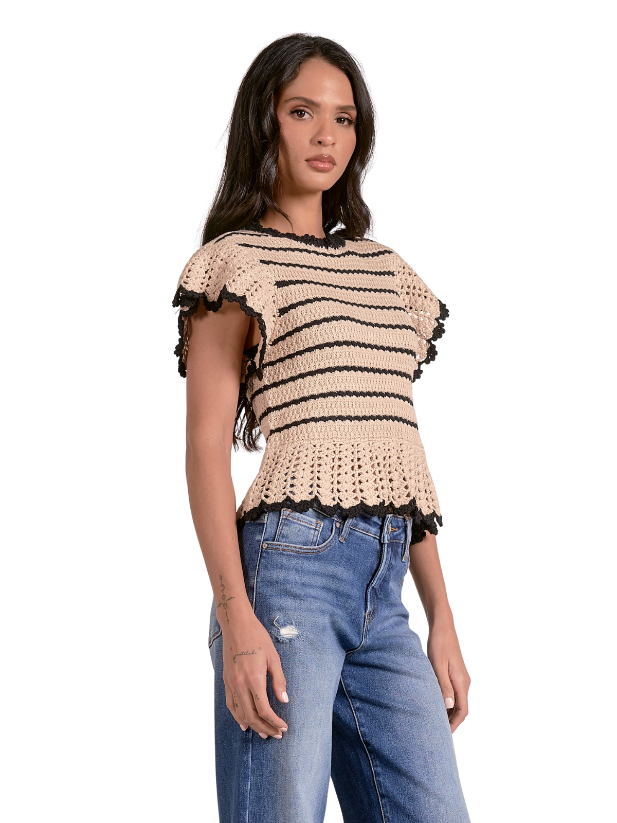 Nina Ruffle Sweater
