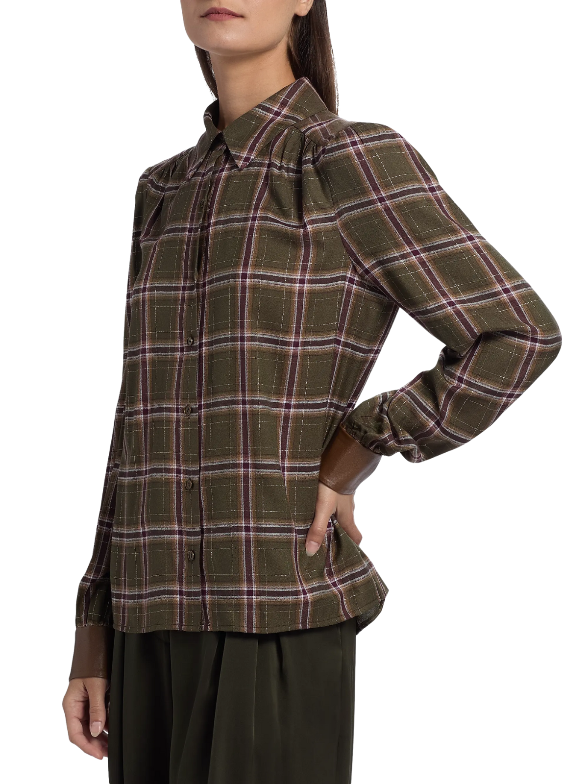 Jeremy Metallic Plaid Shirt