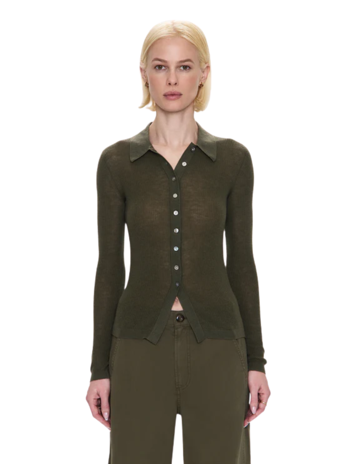 Korey Fitted Rib Cardigan