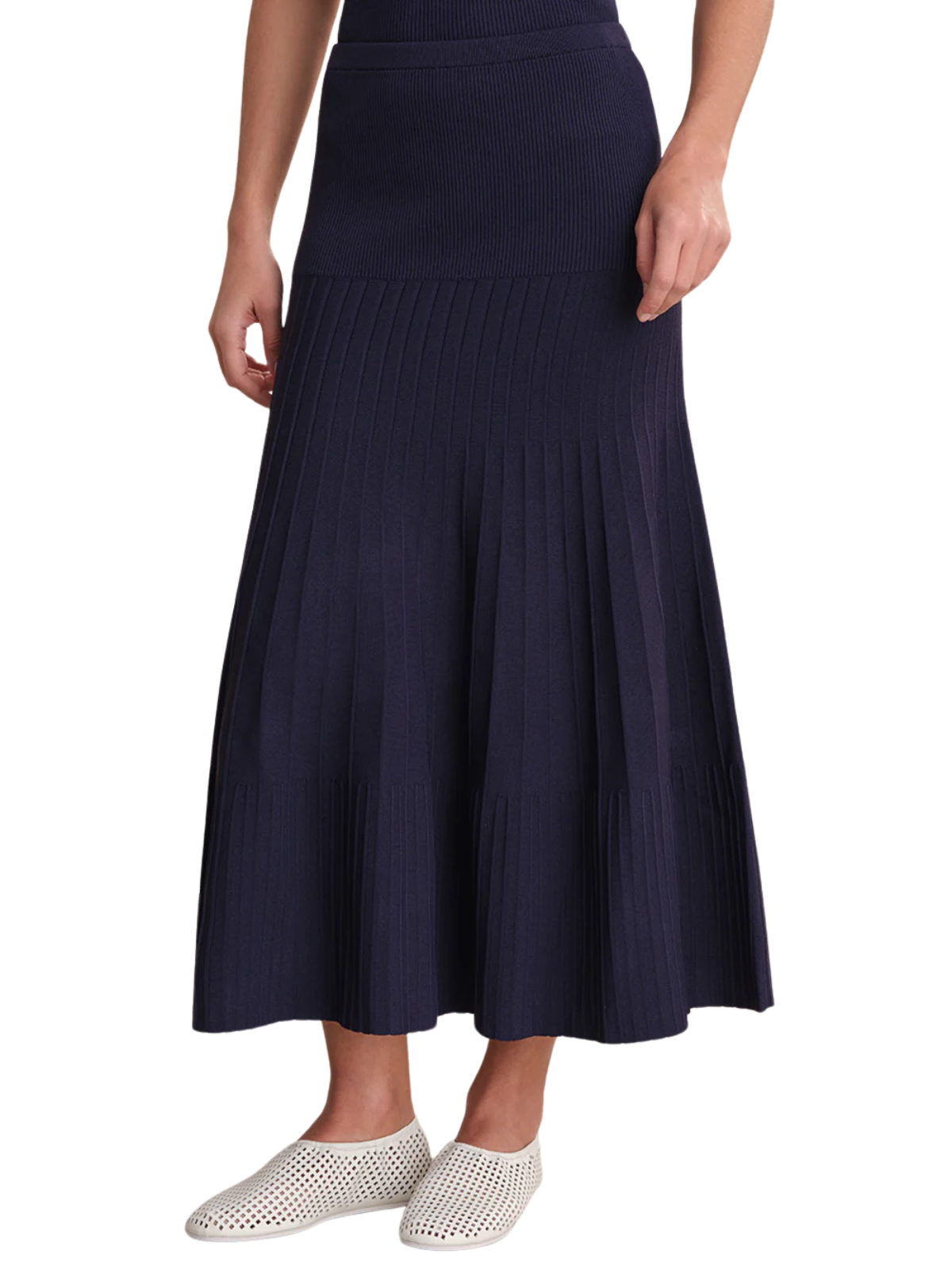 Gwyneth Solid Midi Skirt