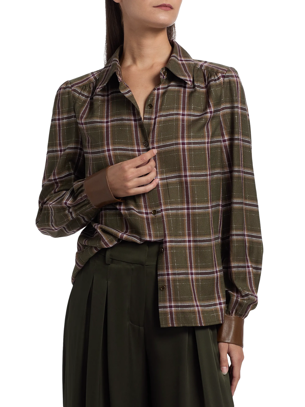 Jeremy Metallic Plaid Shirt