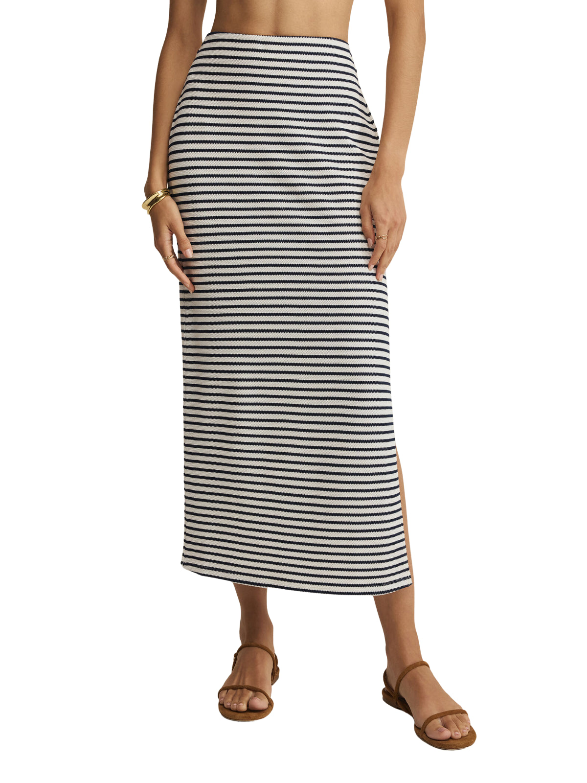 Ainslie Stripe Midi Skirt