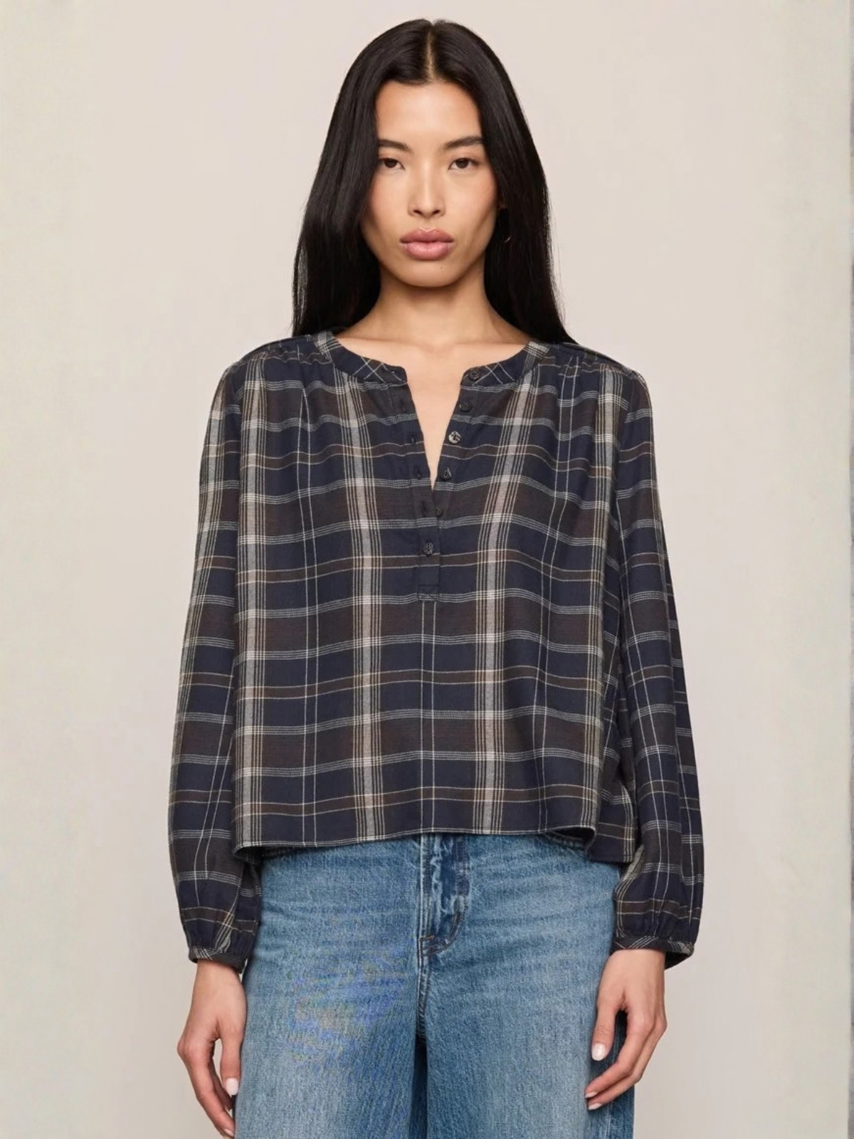 Autumn Plaid Button Up Top_Z Supply_ZT264735