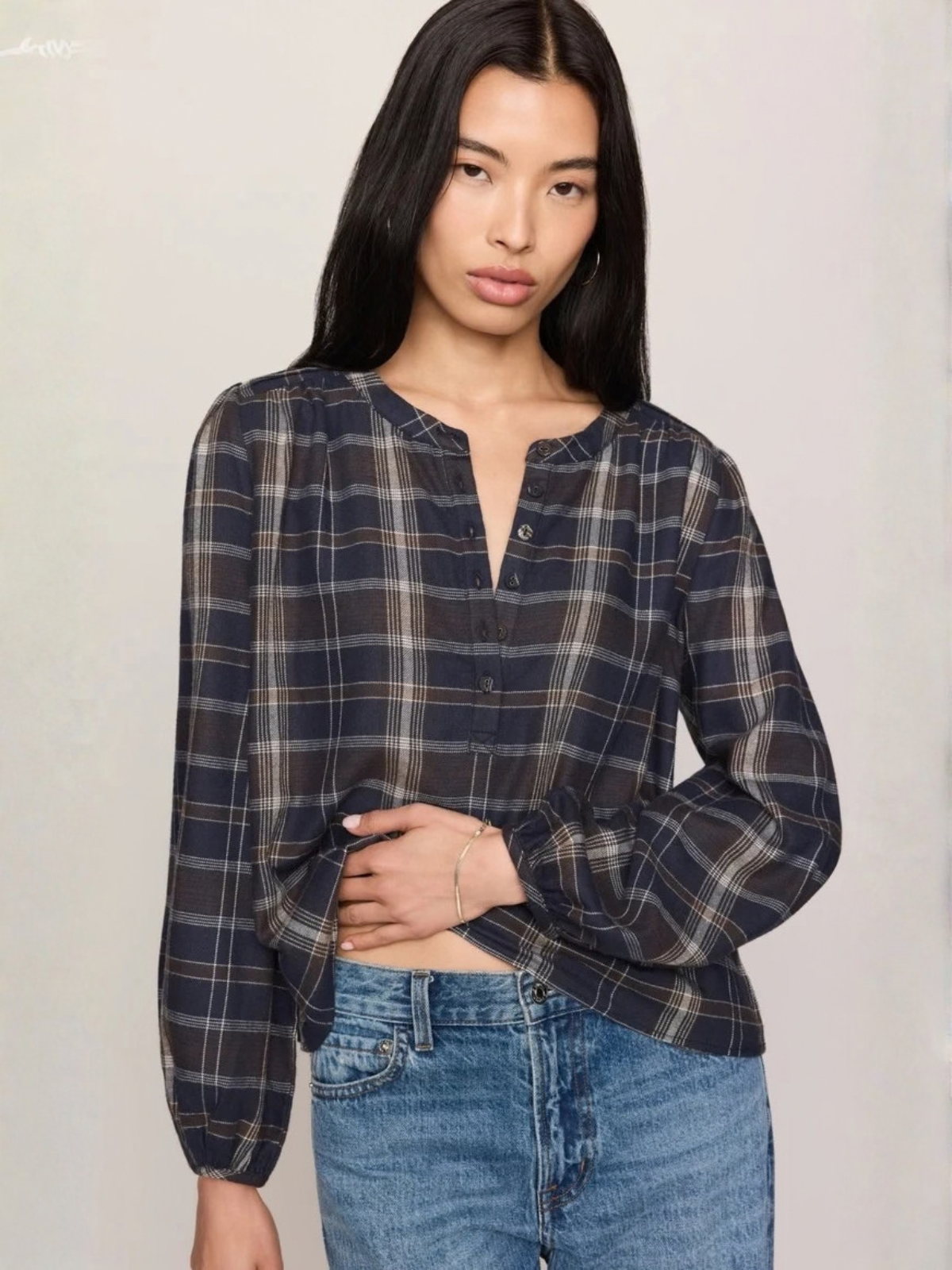 Autumn Plaid Button Up Top_Z Supply_ZT264735