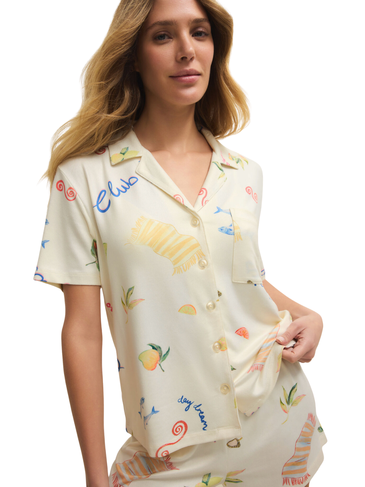 Beach Days Pj Top_Z SUPPLY_ZLT261435