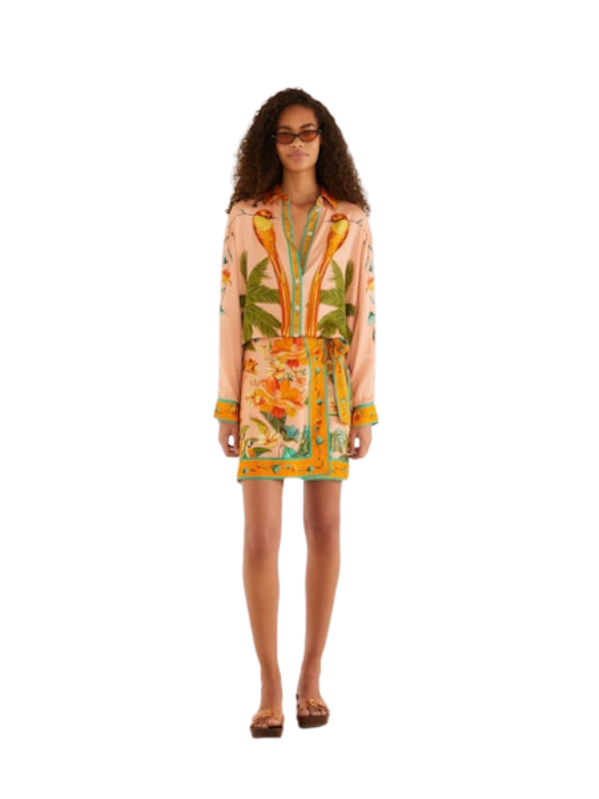 Birds Mini Skirt_Farm Rio_356448-25254