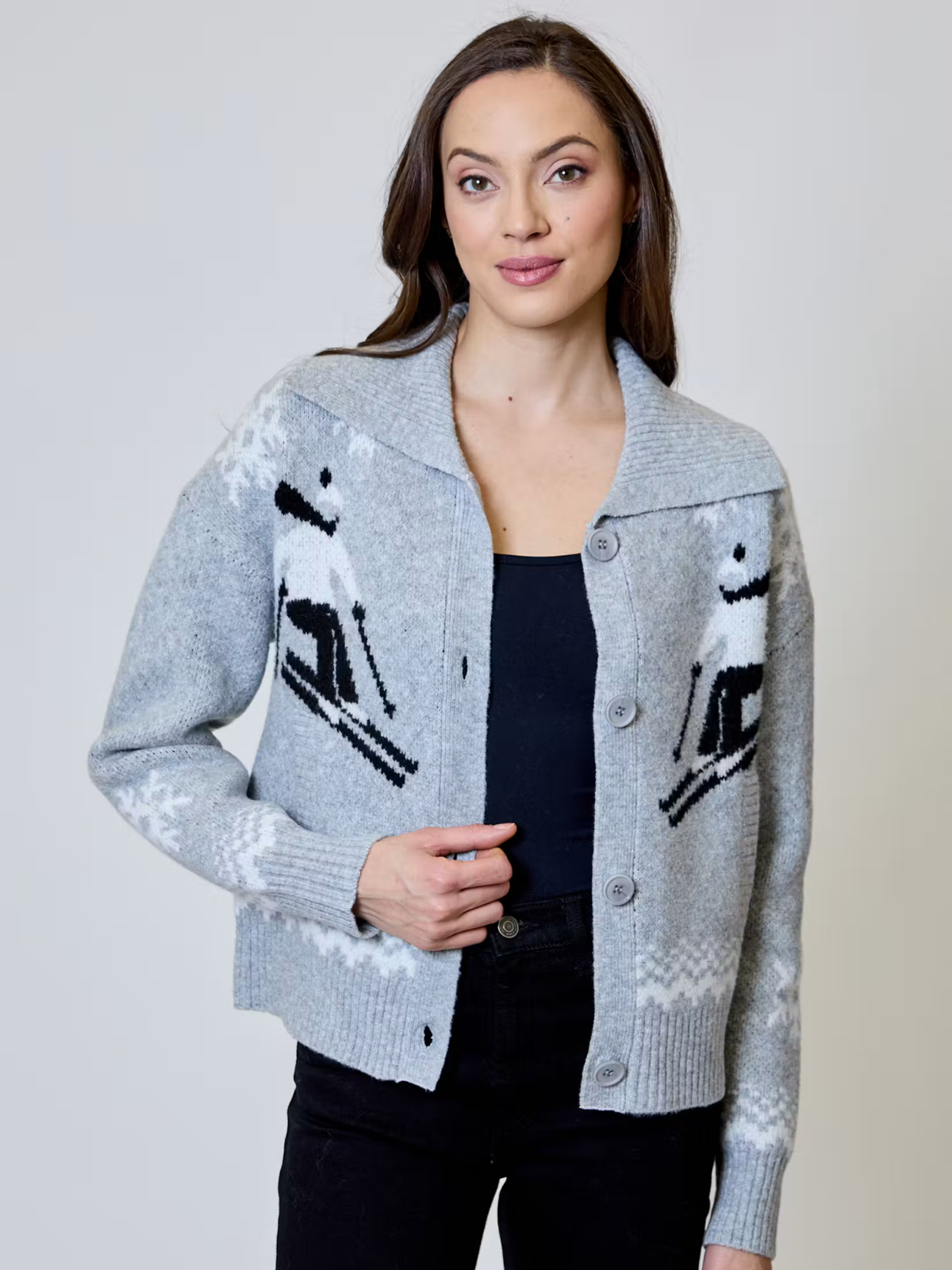 Boyfriend Skier Cardigan -Design History - BXV0412016