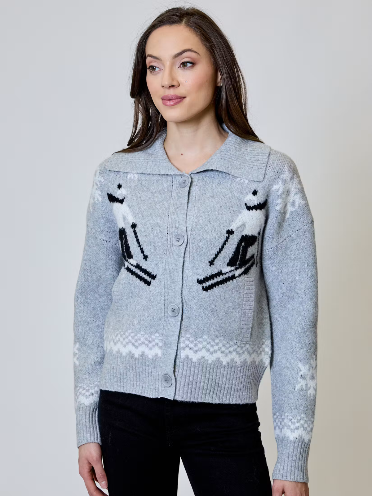 Boyfriend Skier Cardigan - Design History - BXV0412016