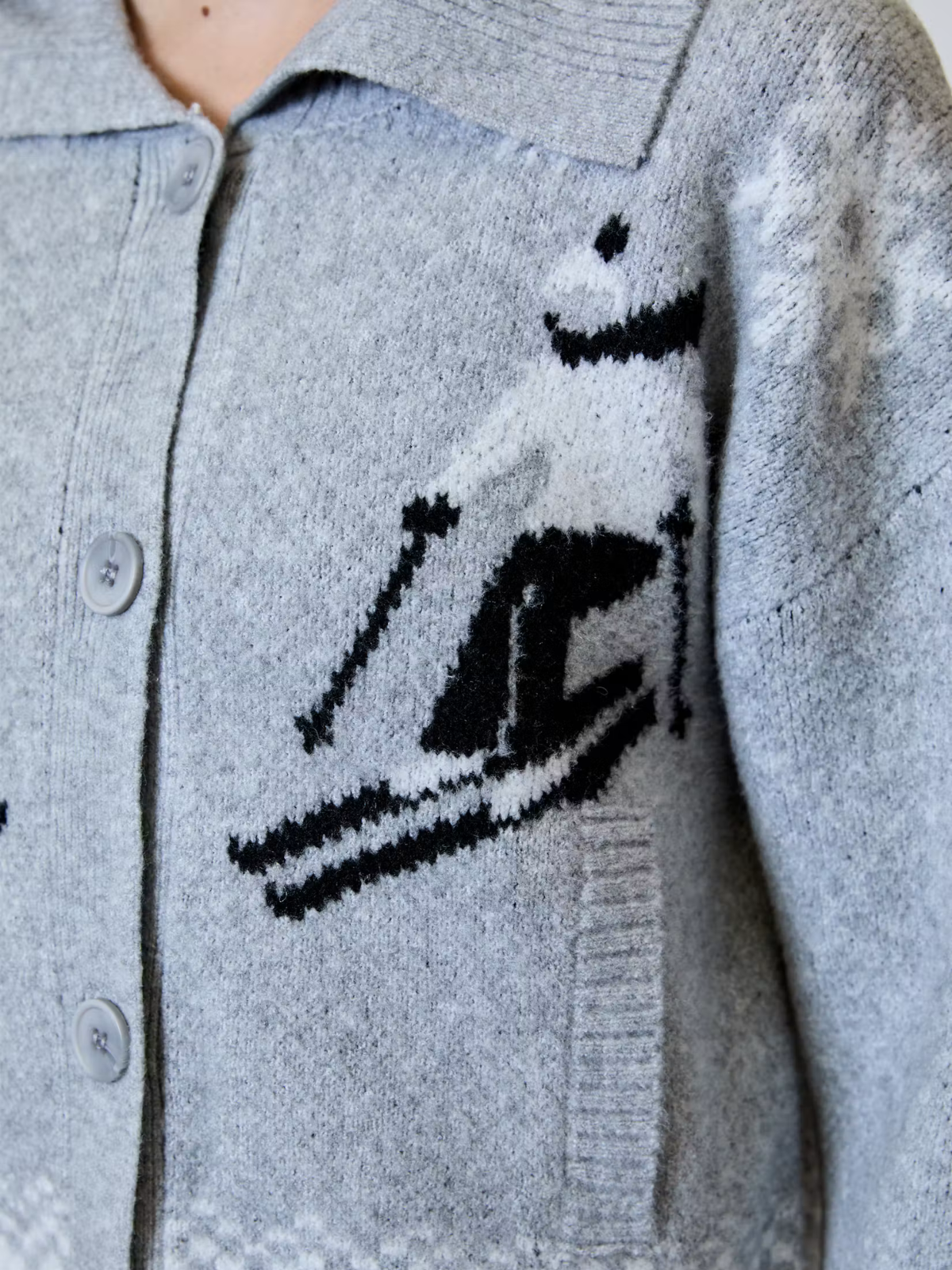 Boyfriend Skier Cardigan - Design History - BXV0412016
