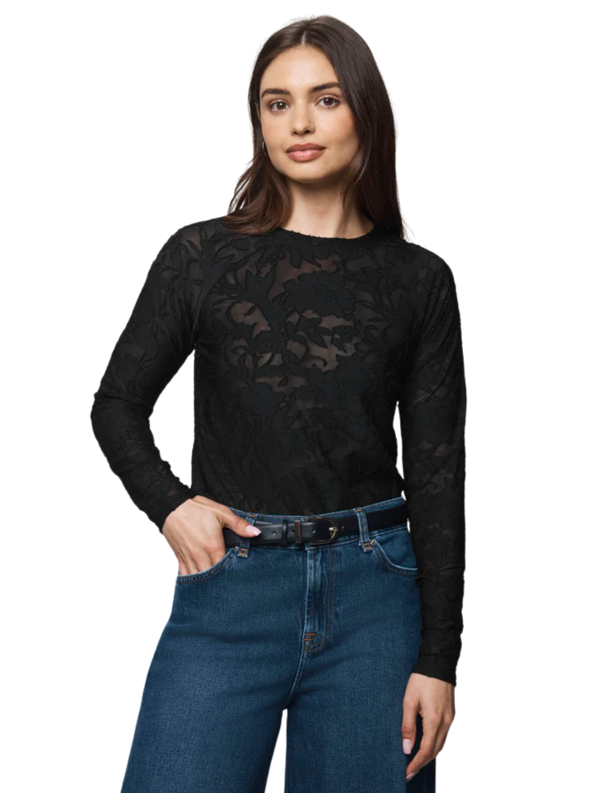 Cecelia Floral Long Sleeve Tee_Splendid_RF3W510SE