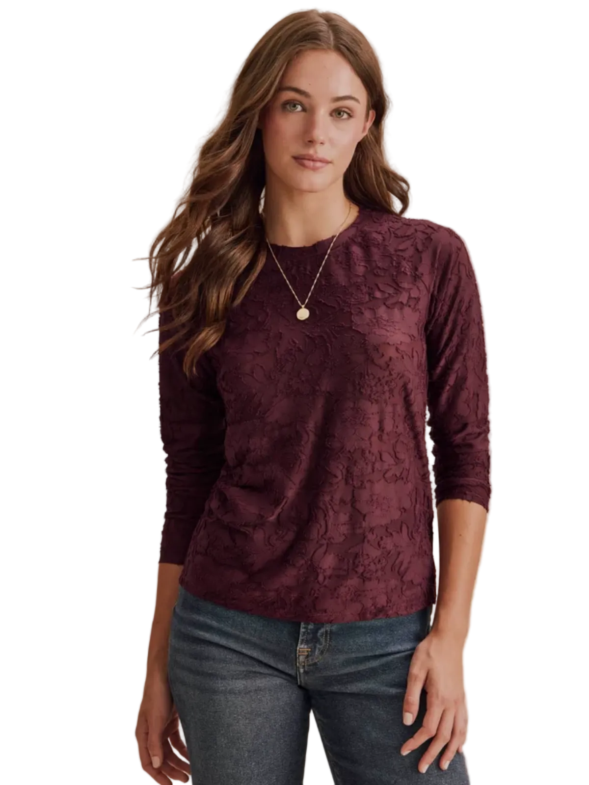 Cecelia Floral Long Sleeve Tee_Splendid_RF3W510SE