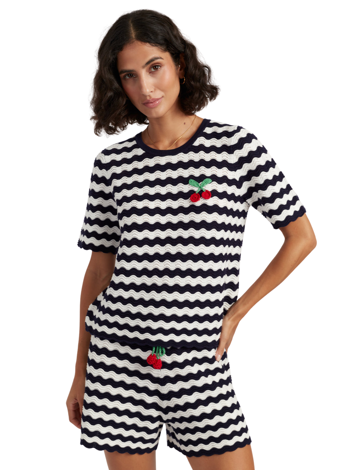 Cherry Crochet Tee_Chinti & Parker_KSS2659