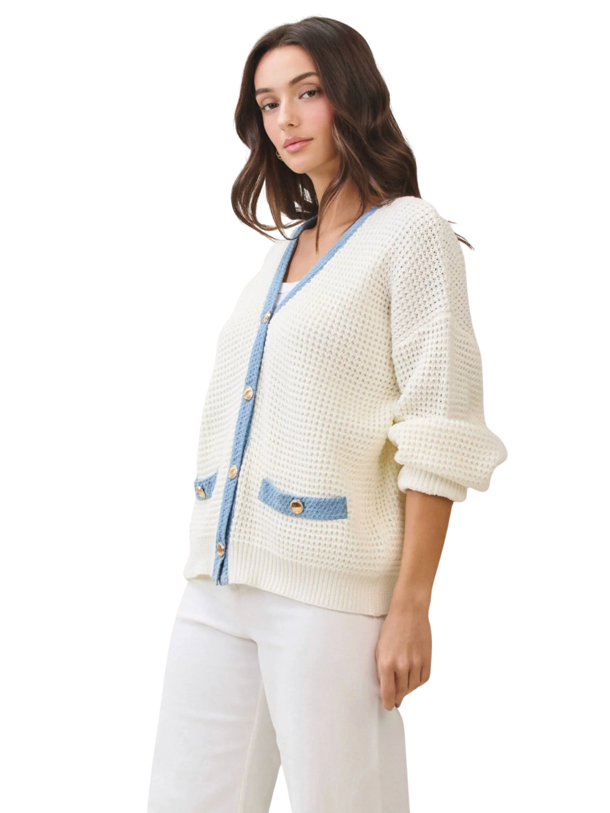 Contrast Cardigan_Able_AT1885 1