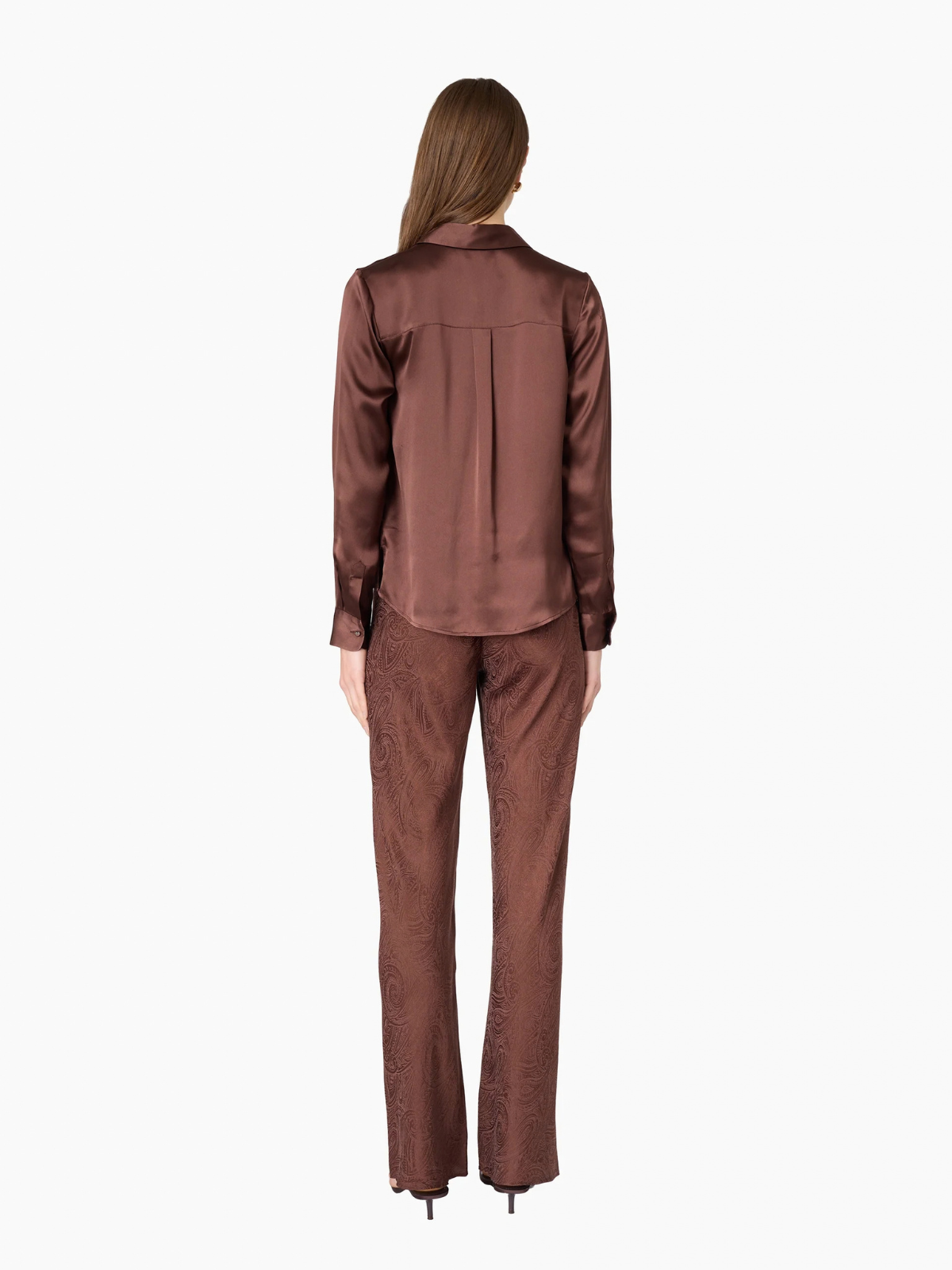 Crosby Blouse - Chocolate - Cami - CORE-T-01