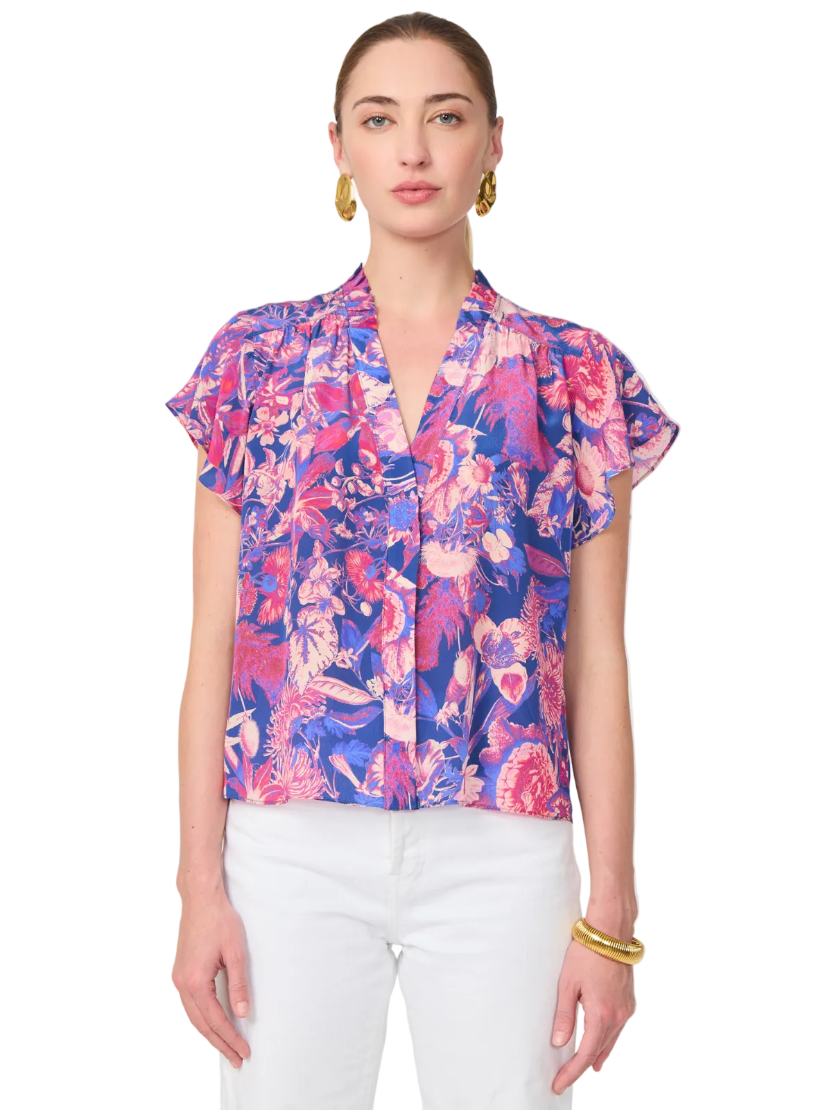 Della Floral Print Blouse_Gilner Farrar_GF519VGT