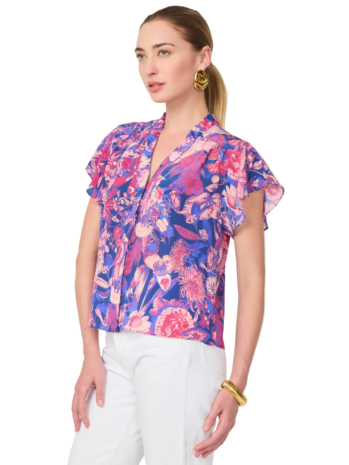 Della Floral Print Blouse_Gilner Farrar_GF519VGT