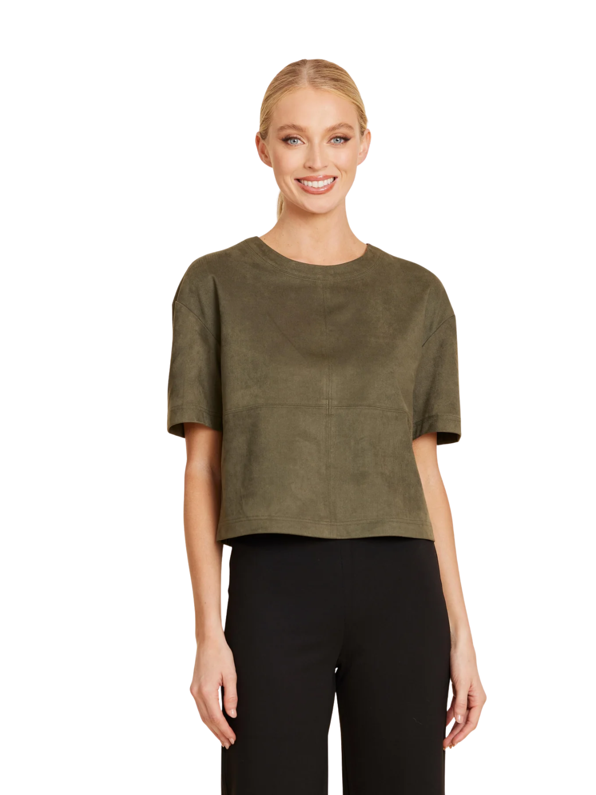 Faux Suede Cropped T-Shirt_DolceCabo_426