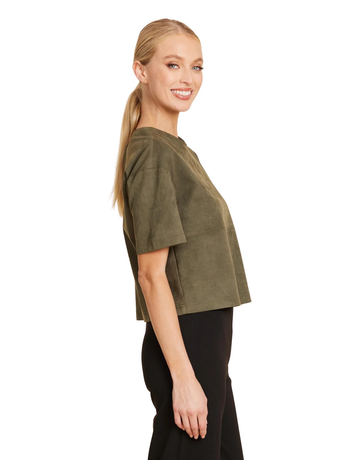 Faux Suede Cropped T-Shirt_DolceCabo_426