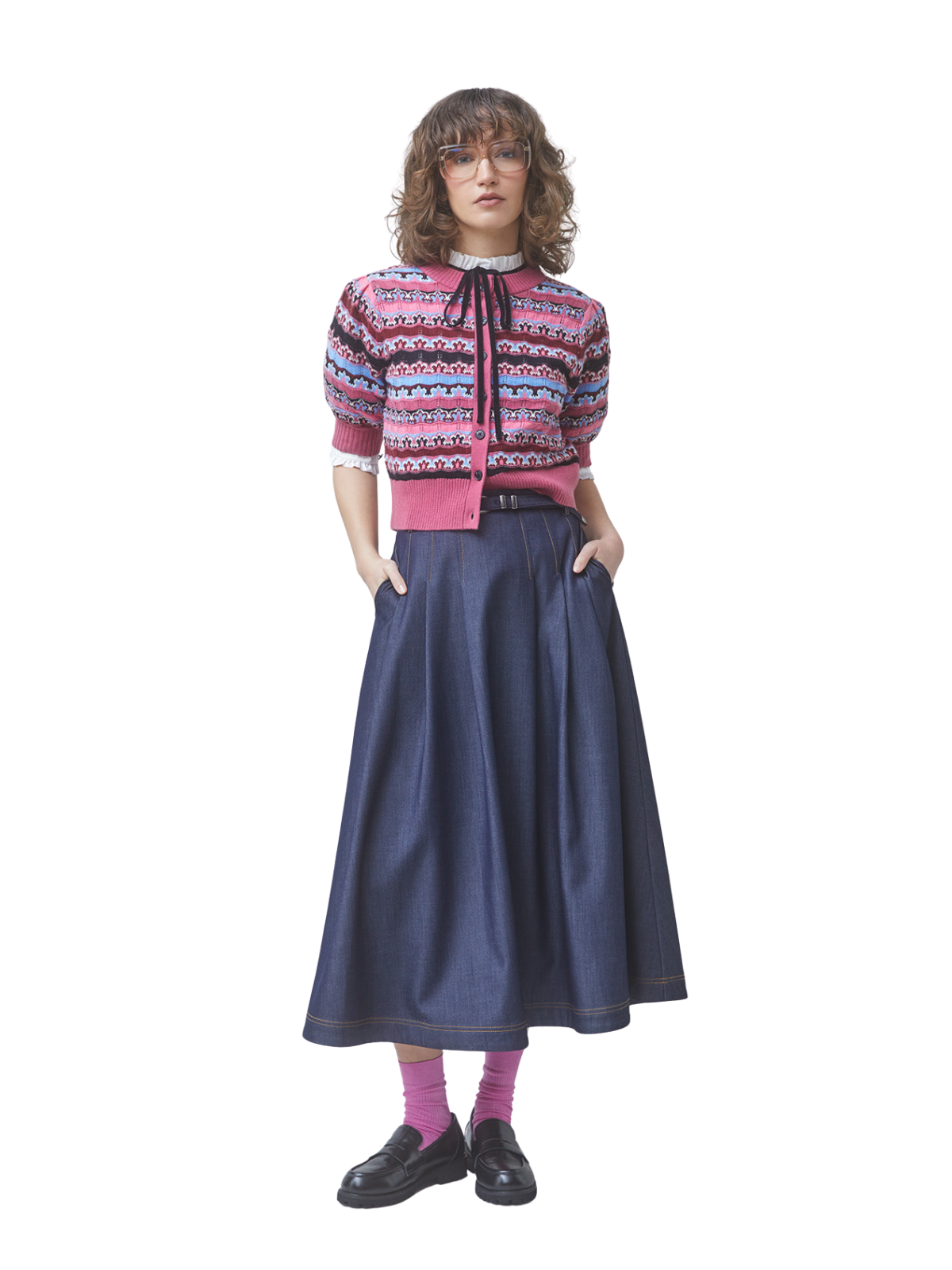 Gemoni Short Sleeve Knit Cardigan_Suncoo_H26M02046-00227