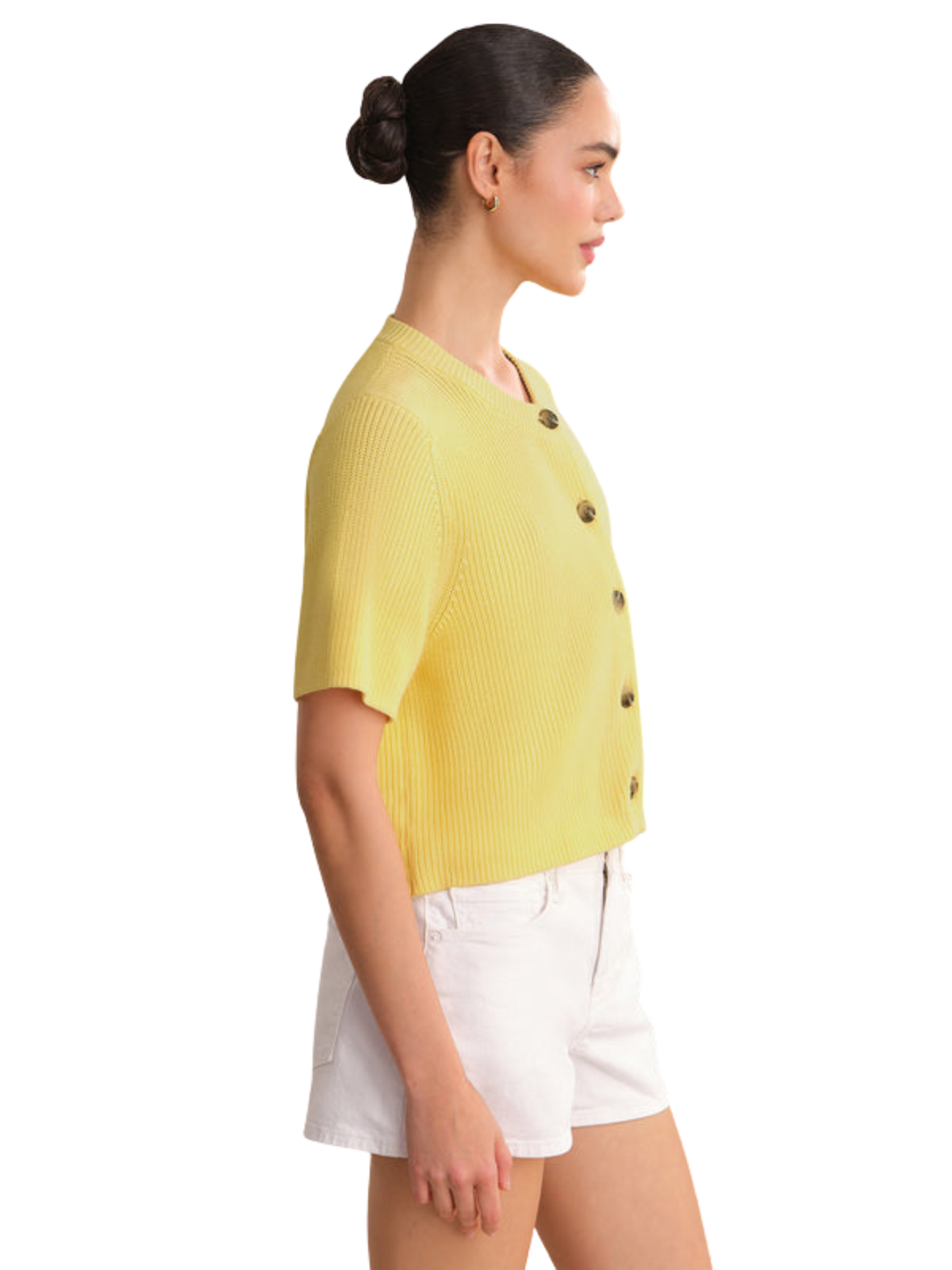 Ginevra Short Sleeve Shaker Cardigan_525 America_110047871