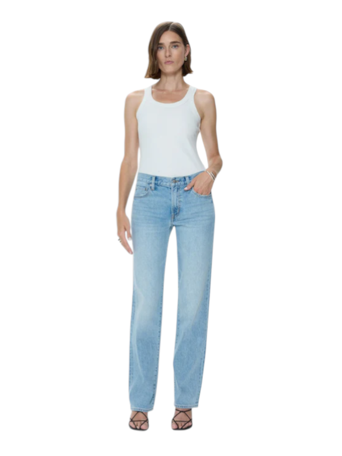 Issa Mid-Rise Straight Jean