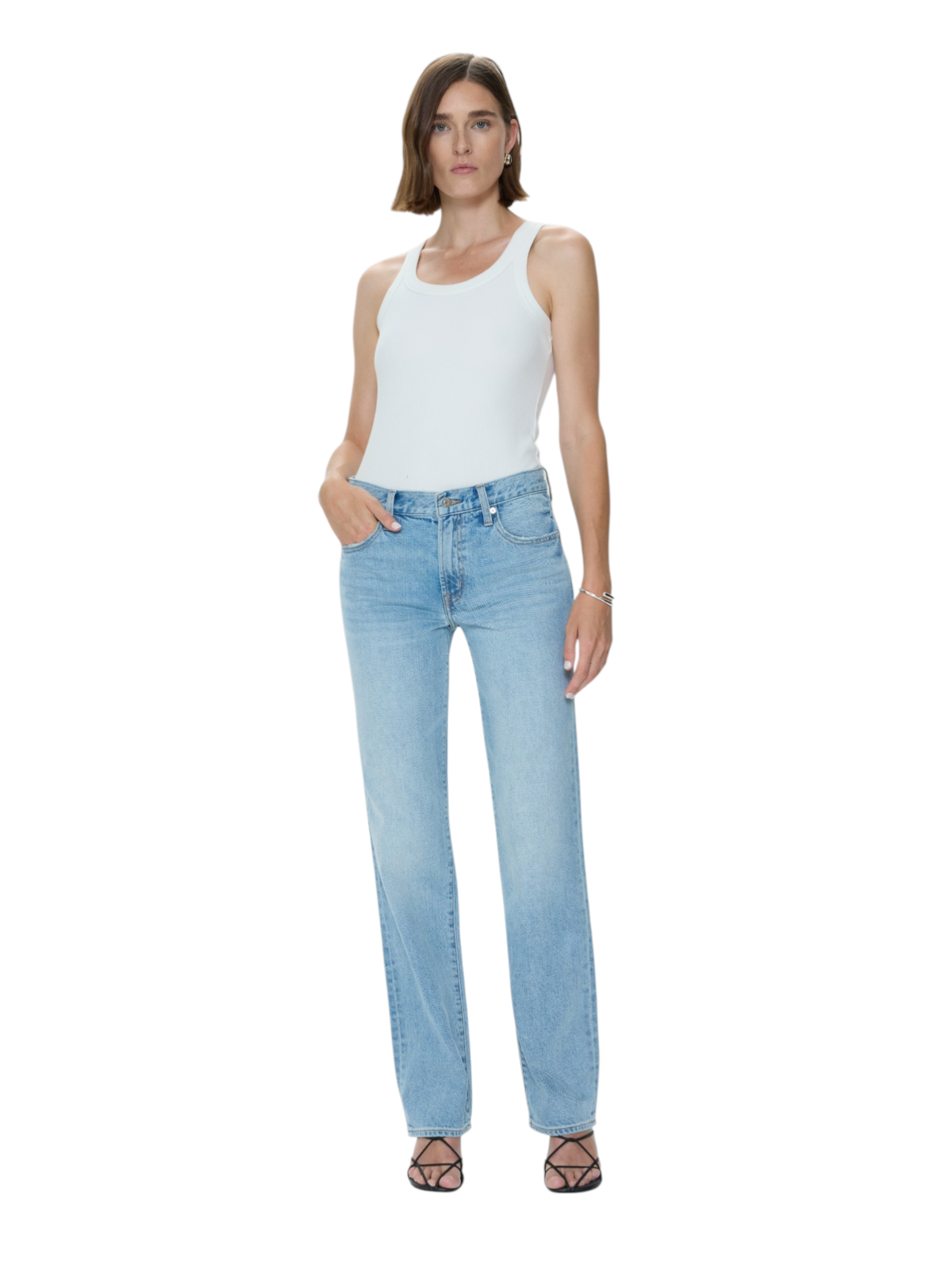 Issa Mid-Rise Straight Jean