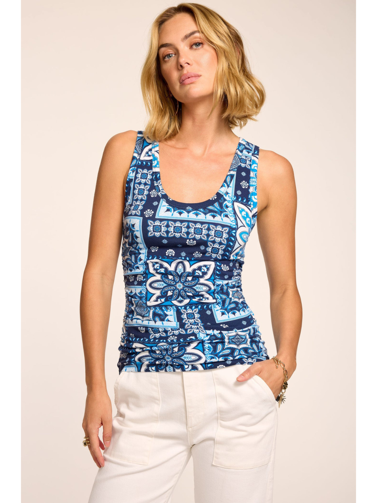 Indie Printed Tank Top_Ramy Brook_A05261010