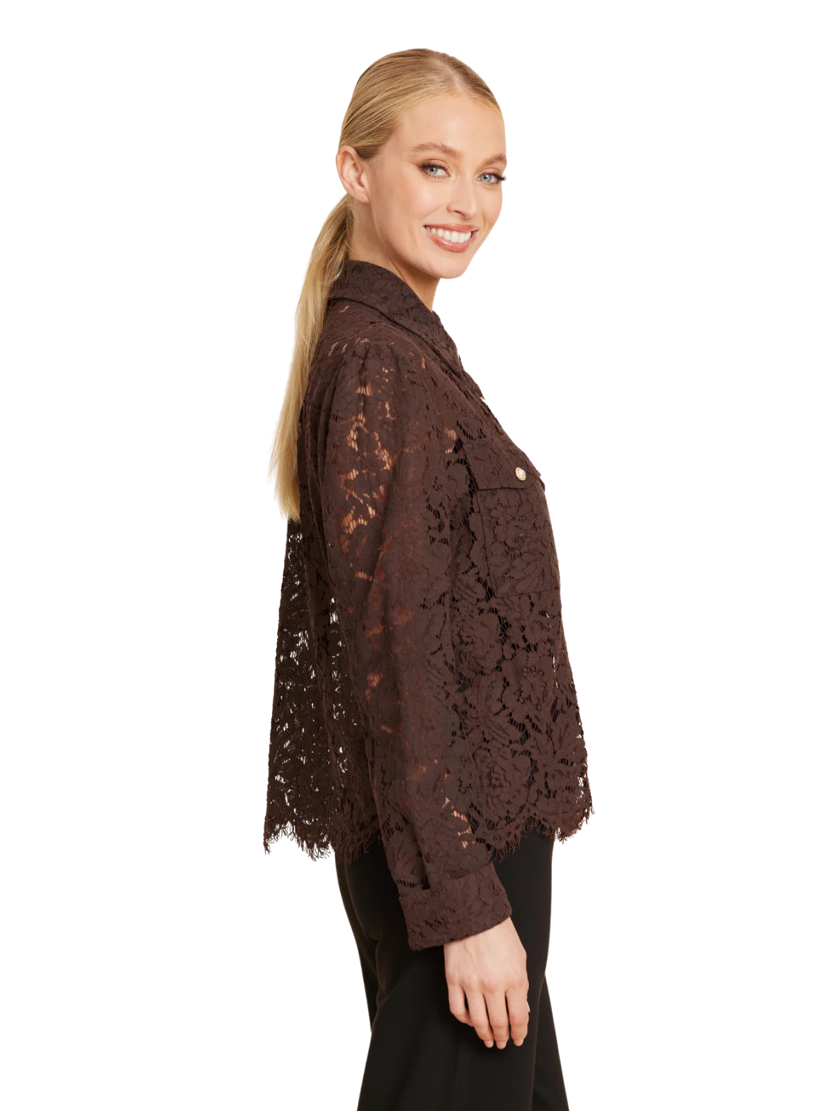 Lace Pearl Button Top_DolceCabo_75937