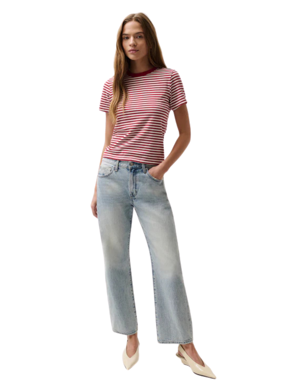 Lexi Bowed Straight Jean