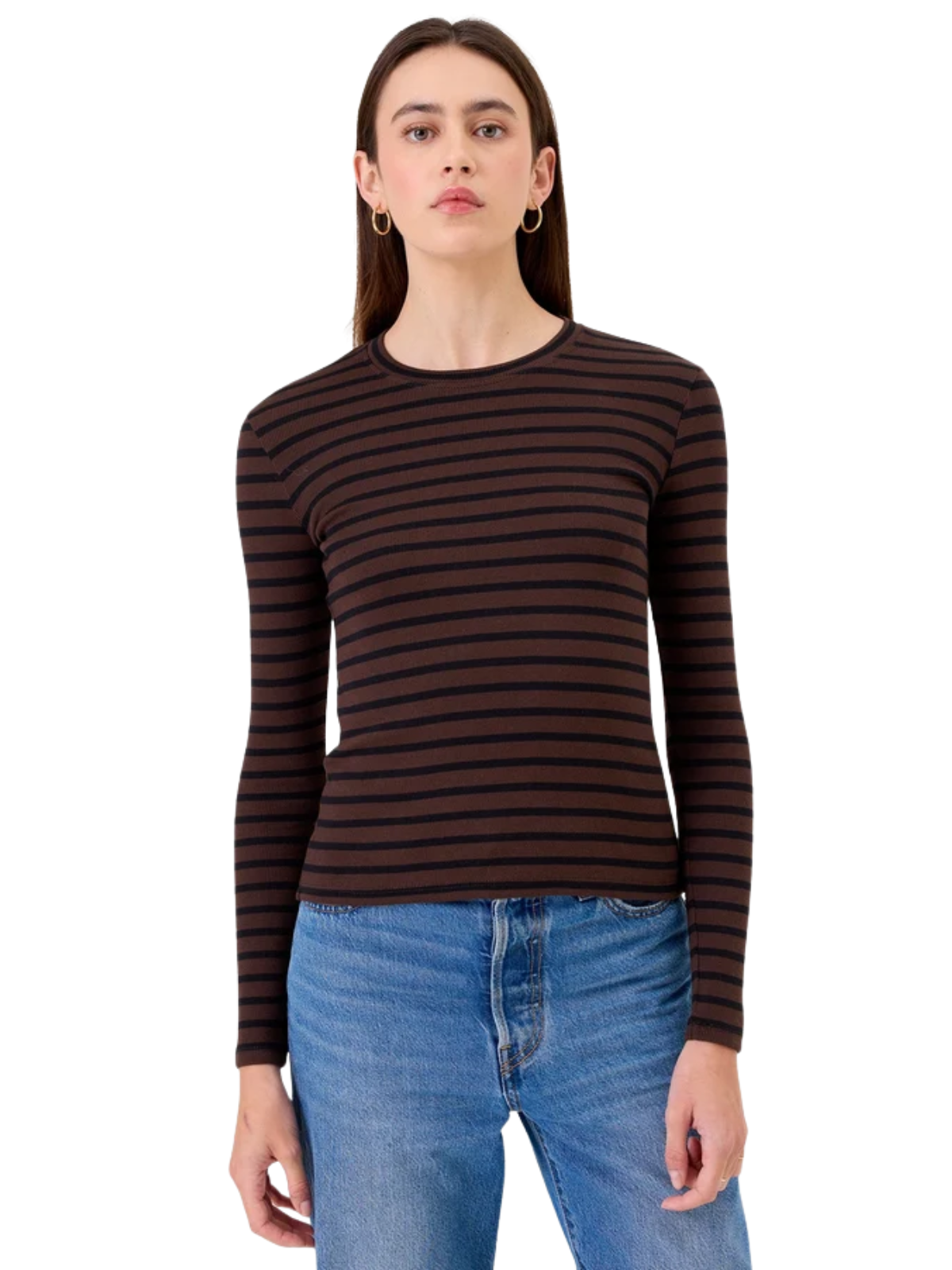 Long Sleeve Striped Tee-GoldieLewinter-25955STCFB-1