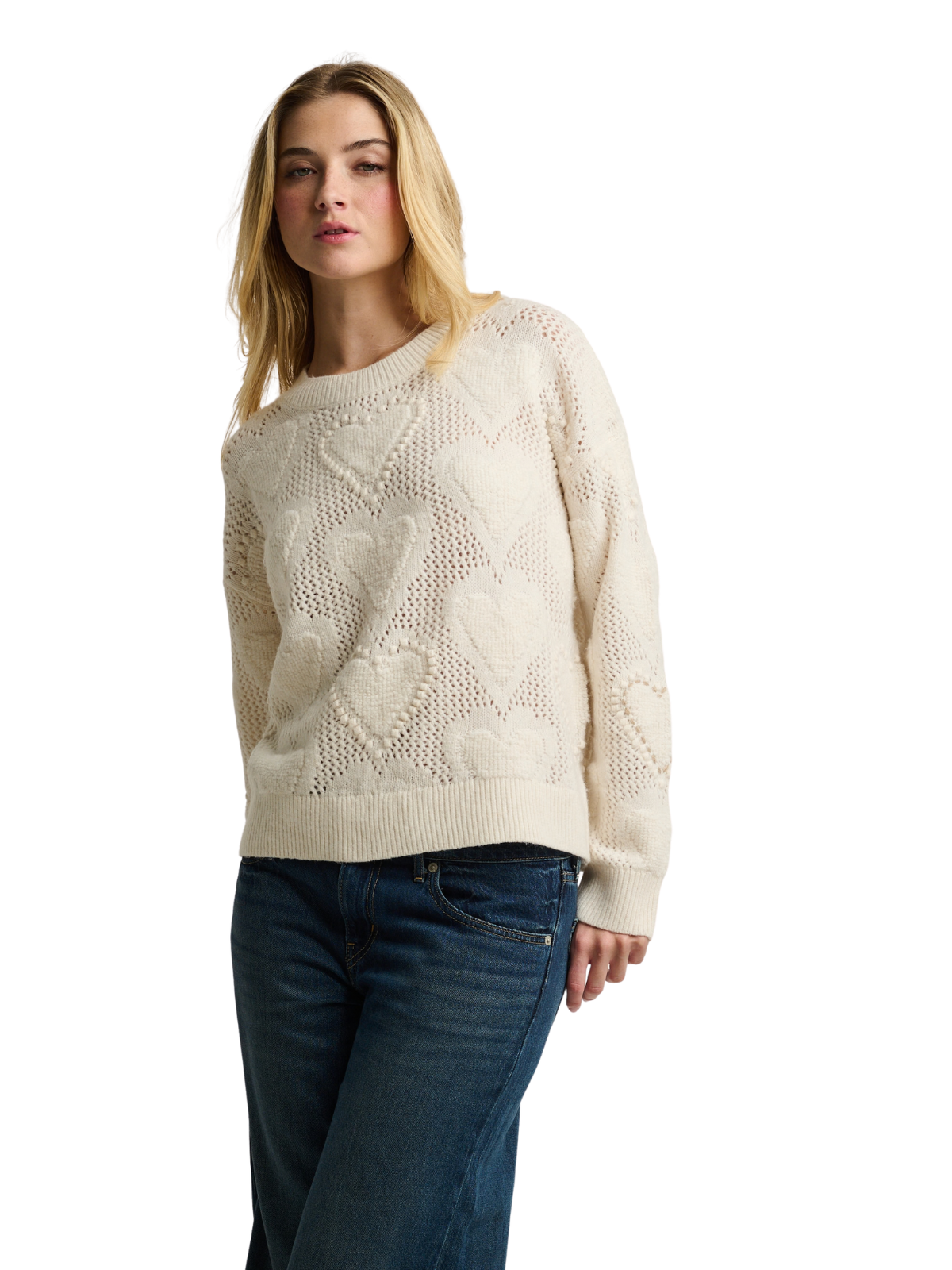 Love Stitch Full Sleeve Sweater_Lisa Todd_R26-SY102