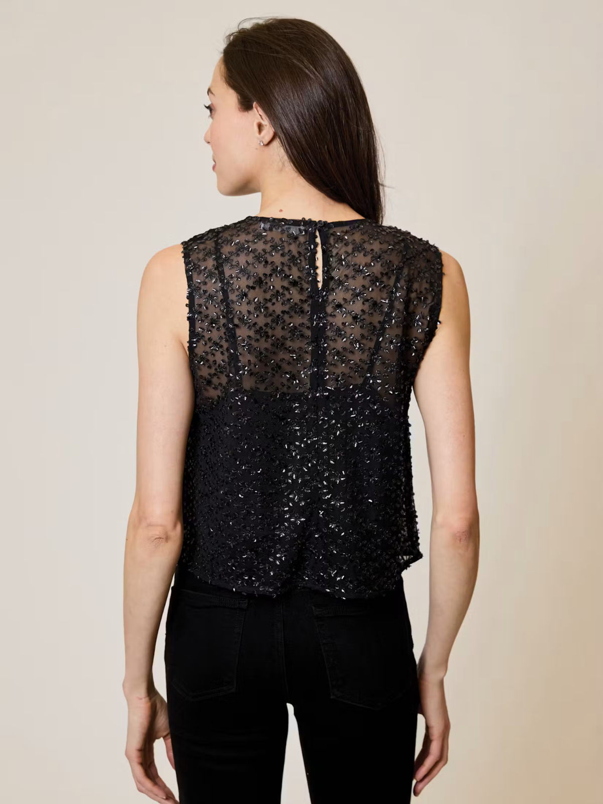 Mesh Sequin Top-Design History-OTS0812026