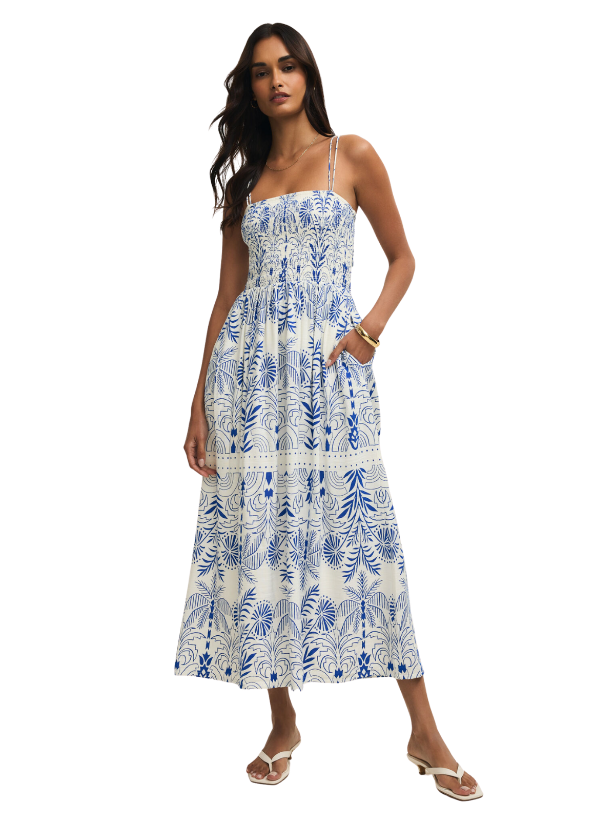 Nadine Palm Maxi Dress_Z SUPPLY_ZD261368