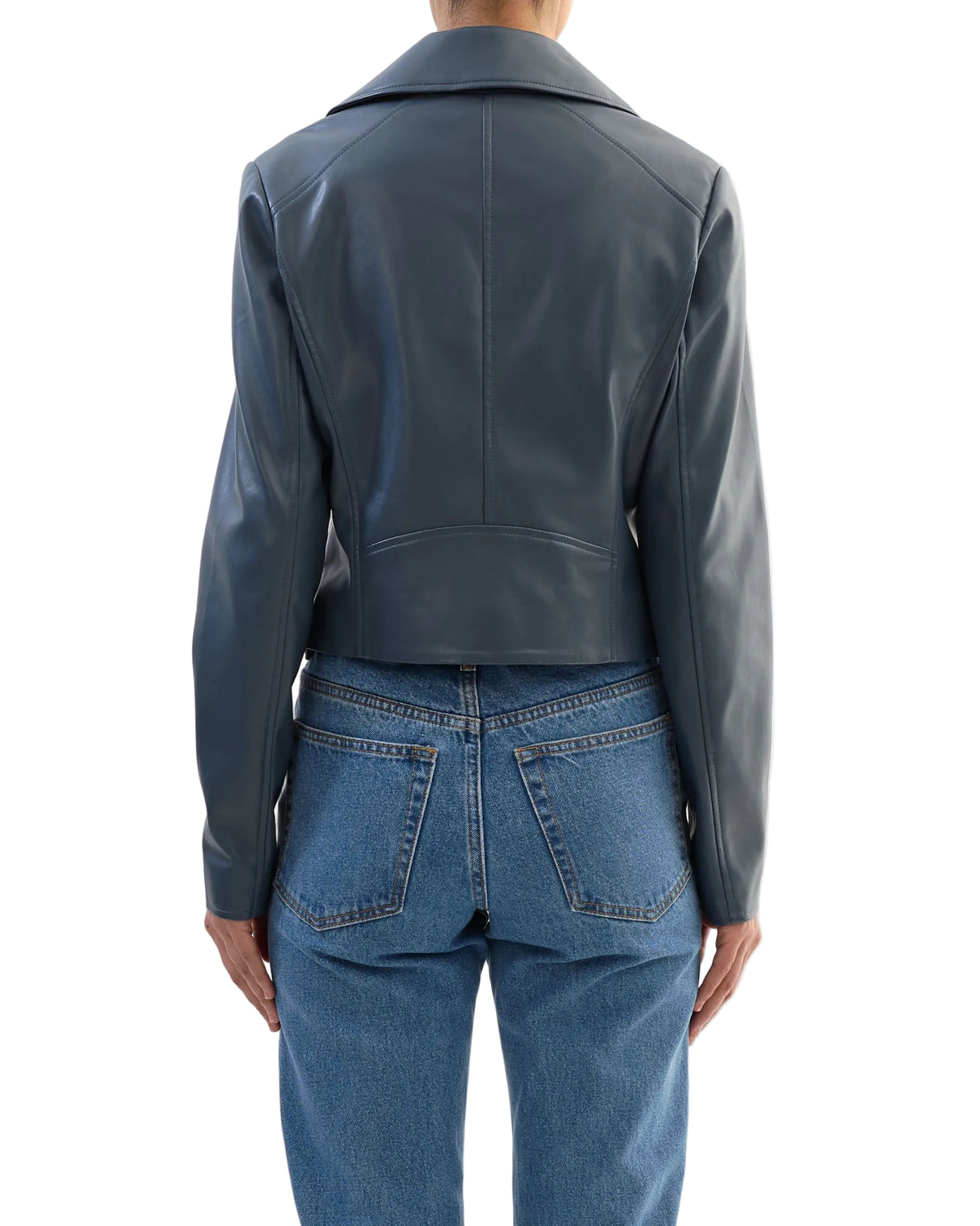 Pascale Faux Leather Moto Jacket