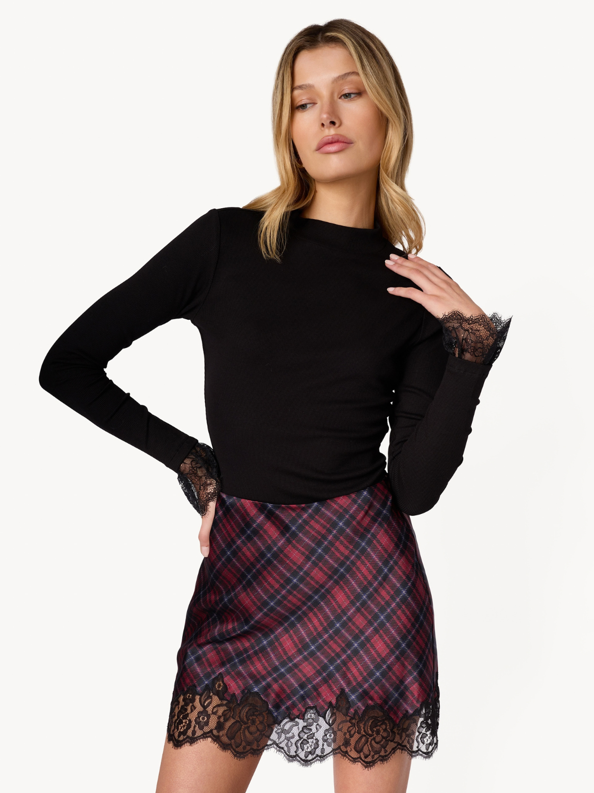 Plaid Rogers Skirt - Cami - F26-K07