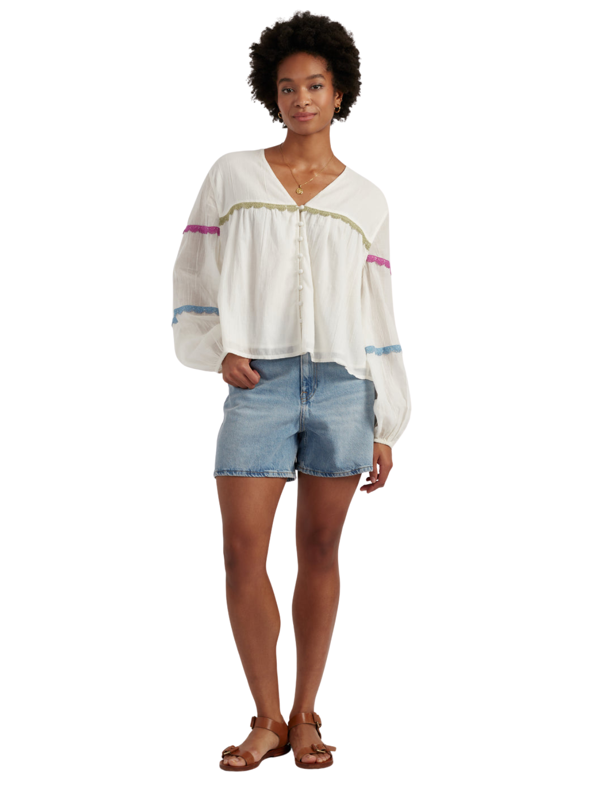 Rainbow Scallop Blouse_Chinti & Parker_TSS2609