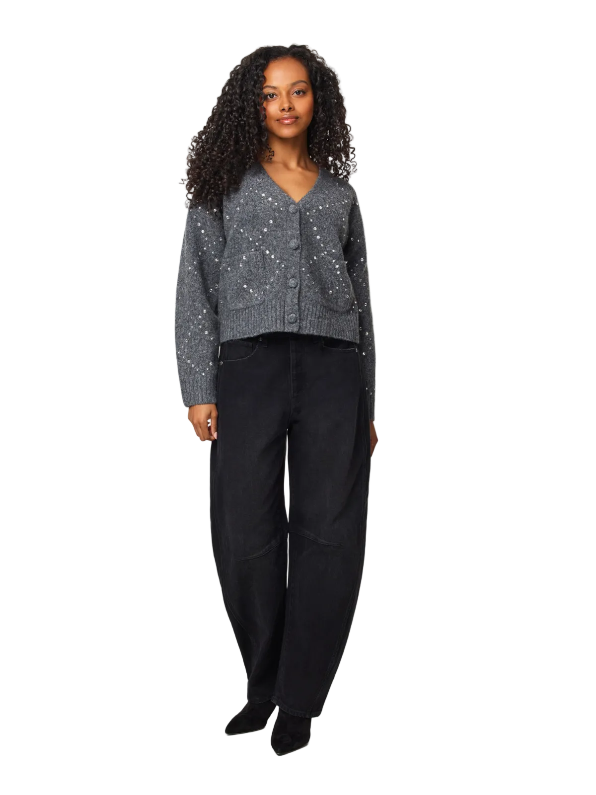 Rhinestone Argyle Cardigan_Habitual_HFE03026T
