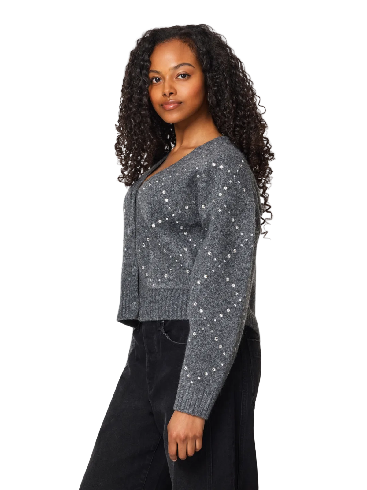 Rhinestone Argyle Cardigan_Habitual_HFE03026T