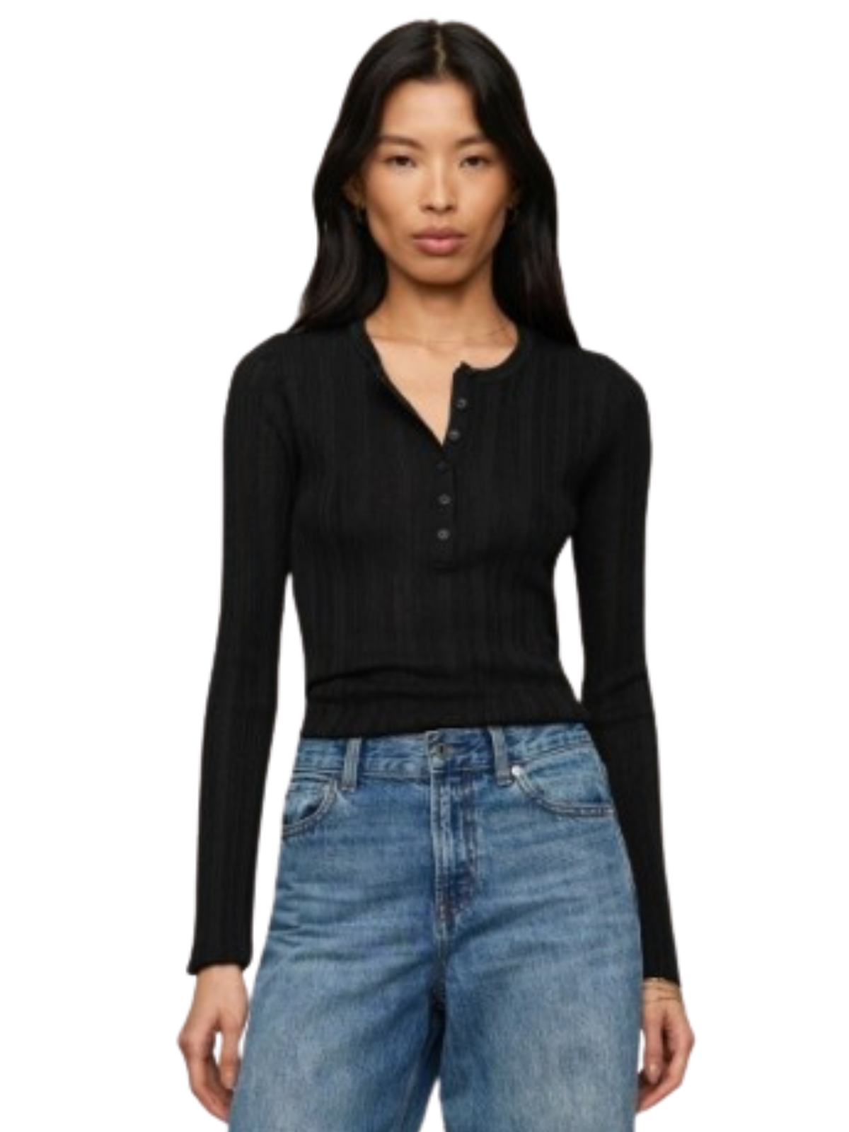 Rowena Fine Knit Sweater_Z Supply_ZW263440-BLK