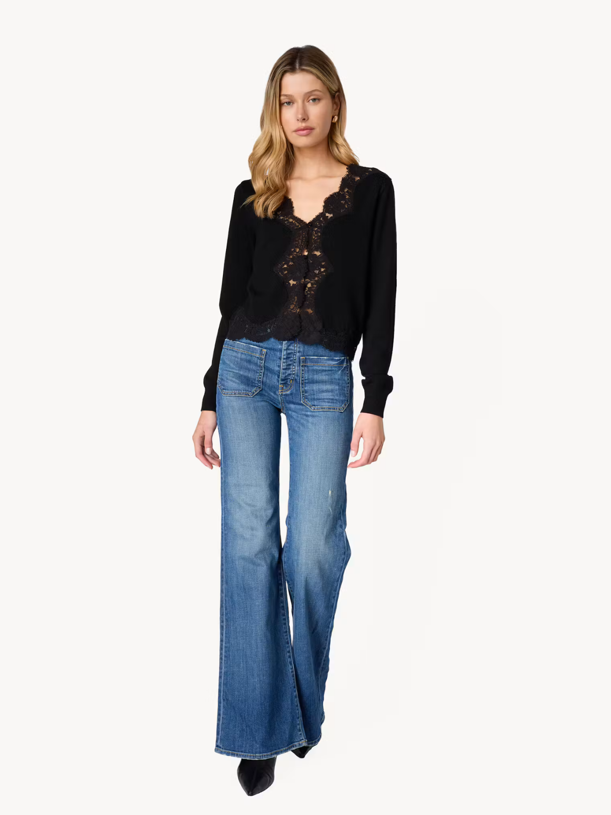 Sanders V Neck Cardigan - Cami - F26-F-T03