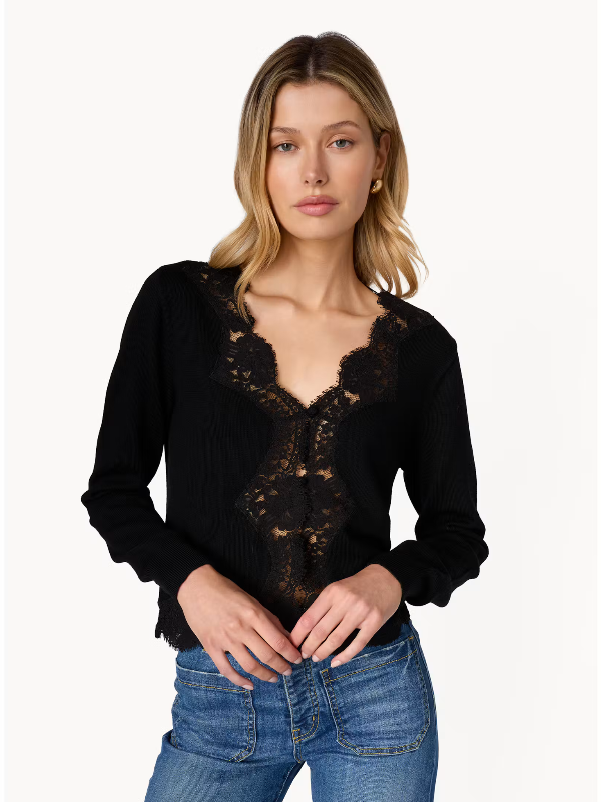 Sanders V Neck Cardigan - Cami - F26-F-T03